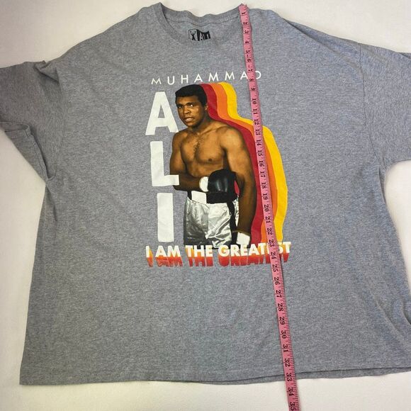Muhammad Ali Graphic Tee 5X Gray Oversized T-Shirt I Am The Greatest Boxing Lege - Picture 5 of 7